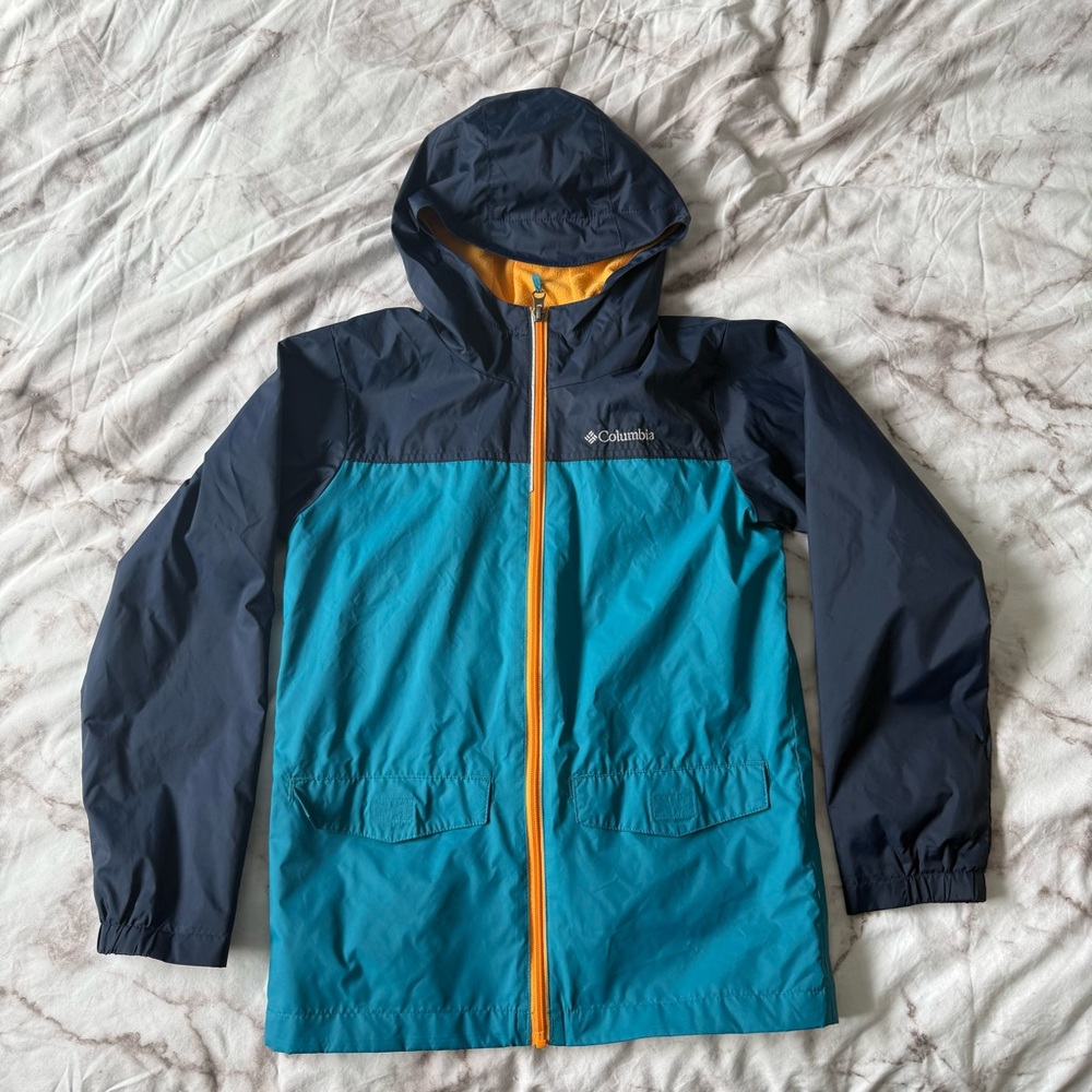 Columbia Kids' Blue and Navy Wind Breaker Jacket size Medium